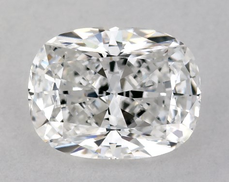 This Lab-Grown diamond 1 carat cushion modified E color VVS2 clarity has Good proportions and a diamond grading report from IGI